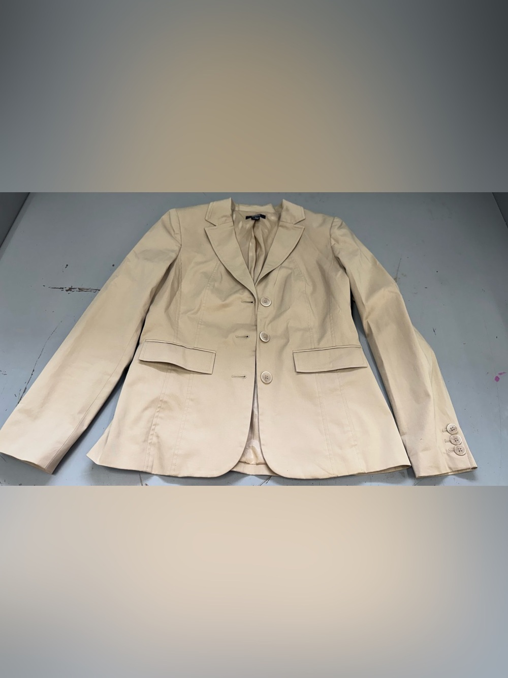 Alfani Essentials Light Beige Women's Blazer Business Casual office professional